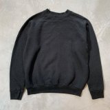 画像: 【S/M】メキシコ製 2000s フルーツオブザルーム ラグランスウェット ブラック 黒無地■ビンテージ オールド アメリカ古着 レディース
