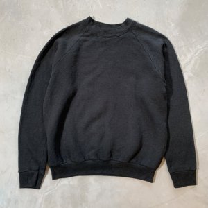 画像: 【S/M】メキシコ製 2000s フルーツオブザルーム ラグランスウェット ブラック 黒無地■ビンテージ オールド アメリカ古着 レディース