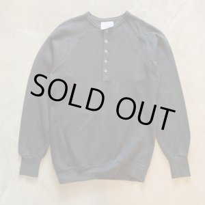 画像: 【XS/S or Ladies】USA製 Healthknit ヘンリーネックスウェット ブラック 黒無地■ビンテージ オールド アメリカ古着 ヘルスニット