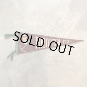 画像: 【20cm×61cm】Montrel Qu. セーラー アンカー ベロア フェルトペナント■ビンテージ アンティーク アメリカ雑貨 マリン ミリタリー 海兵