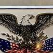 画像3: 【15.2cm×30.0cm】80s USA製 AMERICA 鷲 サイン ナンバープレート■ビンテージ アンティーク アメリカ雑貨 ブリキ看板 イーグル 星条旗 (3)