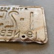 画像6: 【15.3cm×30.5cm】ARKANSAS アメ車 ナンバープレート 白×緑■ビンテージ アンティーク アメリカ雑貨 ブリキ看板 ガレージ 60s-70s (6)