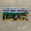 画像1: 【15.2cm×30.0cm】GREAT SMOKY MOUNTAINS 国立公園 サイン ナンバープレート■ビンテージ アンティーク アメリカ雑貨 ブリキ看板 熊 動物 (1)