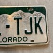 画像3: 【15.3cm×30.5cm】COLORADO アメ車 ナンバープレート 白×緑■ビンテージ アンティーク アメリカ雑貨 ブリキ看板 ガレージ 80s-90s (3)