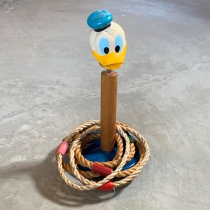 画像: 【29.5cm】ニチガン ドナルドダック 輪投げ おもちゃ■ビンテージ アンティーク 昭和レトロ トイ ディズニー