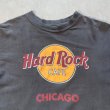 画像2: 【M/L】80s USA製 Hanes ハードロックカフェ プリントTシャツ ブラック 黒フェード■ビンテージ アメリカ古着 シカゴ シングルステッチ (2)