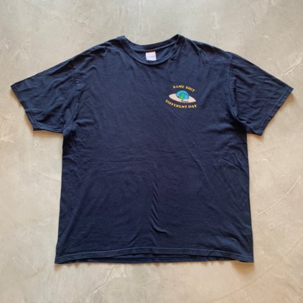 画像1: 【XL】RIPNDIP 宇宙人 プリントTシャツ ネイビー 紺■古着 リップンディップ UFO ユーフォー スケボー SK8 コットン (1)