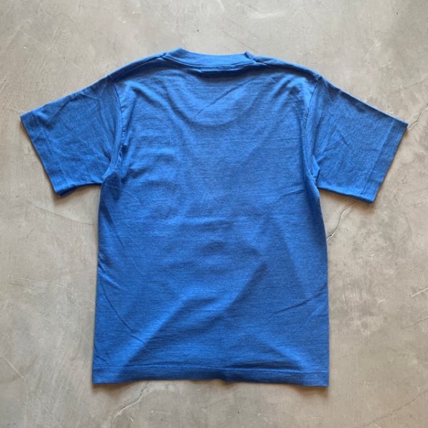 画像2: 【Boys or Ladies】90s USA製 SUN プリントTシャツ 青■ビンテージ アメリカ古着 レディース 子供服 シングルステッチ デイキャンプ (2)