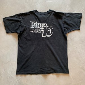 画像: 【L】90s USA製 フルーツオブザルーム バックプリント ポケットTシャツ ブラック 黒■ビンテージ アメリカ古着 シングルステッチ ラウンジ