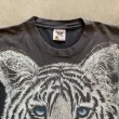 画像2: 【L/XL】90s USA製 TENNESSEE RIVER ホワイトタイガー プリントTシャツ ブラック 黒フェード■ビンテージ オールド アメリカ古着 動物 (2)