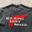 画像2: 【M】RED WING プリントTシャツ ブラック 黒フェード■ビンテージ オールド アメリカ古着 2000s JERZEES レッドウイング USA製 (2)