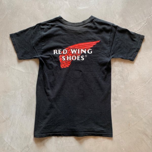 画像1: 【XS or Ladies】RED WING プリントTシャツ ブラック 黒■ビンテージ オールド アメリカ古着 レディース 2000s レッドウイング コットン (1)
