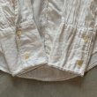画像8: 【M/L】60s Hampton ダブルカフス 長袖ドレスシャツ 白 織柄■ビンテージ オールド アメリカ古着 オールコットン 白シャツ 総柄 (8)