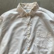 画像3: 【M/L】60s Hampton ダブルカフス 長袖ドレスシャツ 白 織柄■ビンテージ オールド アメリカ古着 オールコットン 白シャツ 総柄 (3)