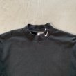 画像2: 【L】90s USA製 NIKE モックネック 長袖Tシャツ ロンT ブラック 黒■ビンテージ オールド アメリカ古着 ナイキ ロゴ刺繍 ハイネック (2)