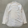 画像2: 【S/M】RRL バンドカラー ドレスシャツ 白 総柄■ビンテージ アメリカ古着 ラルフローレン フリルシャツ プリーツ 白シャツ (2)