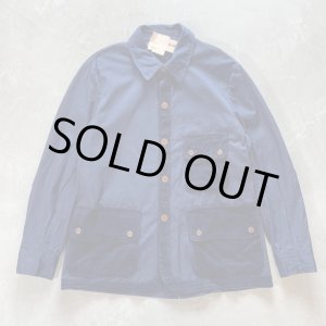 画像: 【S/M】デッドストック Alexander's ジャケット ネイビー 紺■ビンテージ オールド ヨーロッパ古着 コットンエルボーパッチ