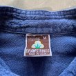 画像4: 【M/L】90s USA製 DRAWSTRINGS バンドカラー 長袖プルオーバーシャツ 青 織柄■ビンテージ オールド アメリカ古着 総柄 (4)