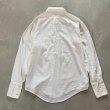 画像2: 【M/L】60s Hampton ダブルカフス 長袖ドレスシャツ 白 織柄■ビンテージ オールド アメリカ古着 オールコットン 白シャツ 総柄 (2)