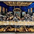 画像3: 【48cm×93cm】イタリア製 キリストモチーフ 最後の晩餐 ベルベット ラグ■ビンテージ アンティーク インテリア ベロアマット 60s/70s (3)