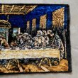 画像4: 【48cm×93cm】イタリア製 キリストモチーフ 最後の晩餐 ベルベット ラグ■ビンテージ アンティーク インテリア ベロアマット 60s/70s (4)