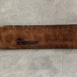 画像9: 【W34(W32〜W36)】KANSAN 型押し レザーベルト ブラウン 茶色■ビンテージ オールド アメリカ古着 70s 花柄 ヒッピー 革細工 (9)