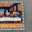 画像4: 【119cm×178cm】キリストモチーフ 最後の晩餐 ベルベット ラグ■ビンテージ アンティーク インテリア ベロアマット タペストリー 60s/70s (4)