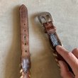 画像8: 【W34(W32〜W36)】BRIGHTON レザーベルト ブラウン 茶色■ビンテージ オールド アメリカ古着 編み込み 革細工 (8)