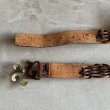 画像8: 【W32〜W34】UNKNOWN 真鍮バックル 編み込みレザーベルト ブラウン 茶色■ビンテージ オールド アメリカ古着 70s ヒッピー 革細工 (8)
