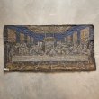 画像8: 【48cm×93cm】イタリア製 キリストモチーフ 最後の晩餐 ベルベット ラグ■ビンテージ アンティーク インテリア ベロアマット 60s/70s (8)