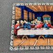 画像2: 【119cm×178cm】キリストモチーフ 最後の晩餐 ベルベット ラグ■ビンテージ アンティーク インテリア ベロアマット タペストリー 60s/70s (2)