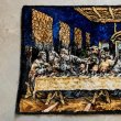 画像2: 【48cm×93cm】イタリア製 キリストモチーフ 最後の晩餐 ベルベット ラグ■ビンテージ アンティーク インテリア ベロアマット 60s/70s (2)