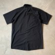 画像2: 【M/L】USA製 RED KAP 半袖ワークシャツ ブラック 黒無地■ビンテージ オールド レトロ アメリカ古着 レッドキャップ 綿ポリ 90s (2)