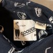 画像4: 【M/L】GOOUCH 半袖レーヨンシャツ ブラック 黒総柄■ビンテージ オールド レトロ アメリカ古着 90s 楽器 ギター ドラム バンド (4)