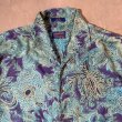 画像2: 【XL/XXL】PENDLETON ボックス 半袖シルクシャツ 青系 総柄■ビンテージ オールド レトロ アメリカ古着 90s/2000s ペンドルトン (2)