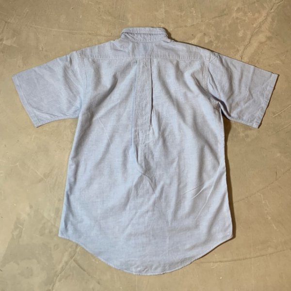 画像2: 【S or Ladies】USA製 Polo Ralph Lauren 半袖ボタンダウンシャツ 青■ビンテージ アメリカ古着 90s ポロラルフローレン ボーイズ (2)