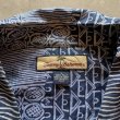 画像5: 【L/XL】TOMMY BAHAMA ボックス 半袖シルクシャツ 青 総柄■ビンテージ オールド アメリカ古着 開襟 トミーバハマ オープンカラー アロハ (5)