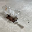 画像1: 【35cm】スペイン製 ガラス ボトルシップ 台座付き オブジェ■ビンテージ アンティーク ヨーロッパ雑貨 インテリア マリン 船 帆船 (1)