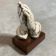 画像8: 【25.5cm】修復有り セラミック プレイングハンズ オブジェ■ビンテージ アンティーク アメリカ雑貨 インテリア 祈り手 キリスト 置物 (8)