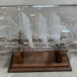 画像3: 【35cm】スペイン製 ガラス ボトルシップ 台座付き オブジェ■ビンテージ アンティーク ヨーロッパ雑貨 インテリア マリン 船 帆船 (3)