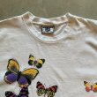 画像2: 【L】90s USA製 Lee 蝶々 プリントTシャツ 白■ビンテージ オールド アメリカ古着 リー バタフライ サイケデリック アート (2)
