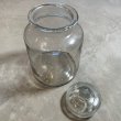 画像4: 【30cm】昭和 ガラス瓶 蓋付き空瓶■ビンテージ アンティーク 雑貨 骨董 レトロ インテリア 駄菓子 キャンディ 気泡ガラス ボトル (4)