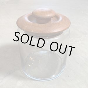 画像: 【23.5cm】タイ製 木蓋付き ガラス瓶■ビンテージ アンティーク 雑貨 レトロ インテリア ボトル キャニスター