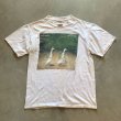 画像1: 【M】90s ONEITA「WILL BULLAS」アート プリントTシャツ 白■ビンテージ オールド アメリカ古着 オニータ シングルステッチ アヒル (1)