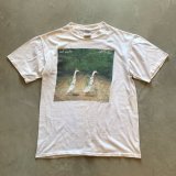画像: 【M】90s ONEITA「WILL BULLAS」アート プリントTシャツ 白■ビンテージ オールド アメリカ古着 オニータ シングルステッチ アヒル