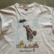 画像2: 【XL】90s USA製 Soft As A Grape ネコ メリーポピンズ プリントTシャツ 白■ビンテージ オールド アメリカ古着 アート 猫 動物 コットン (2)