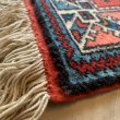 画像3: 【60cm×82cm】デッドストック トルコ トライバルラグ ウールカーペット 総柄■インテリア マット エスニック 中東 絨毯 未使用 No.1 (3)