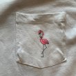 画像7: 【M】90s MADISON REPUBLIC ポケット付き パロディ バックプリントTシャツ 白■ビンテージ オールド アメリカ古着 バナリパ フラミンゴ (7)