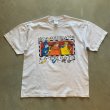 画像1: 【L】JAZZ CATS プリントTシャツ 白■ビンテージ アメリカ古着 2000s JERZEES コットン ニューオーリンズ ジャズ キャット ネコ 猫 (1)
