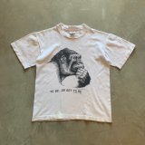 画像: 【XS or Ladies】90s USA製 Human-i-Tees ゴリラ プリントTシャツ 白■ビンテージ オールド アメリカ古着 Anvil アンビル コットン